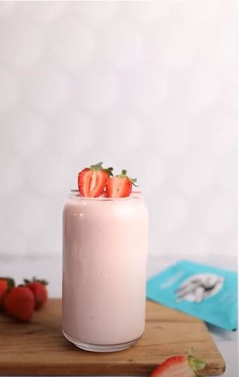 Strawberry Protein Shake! 🍓